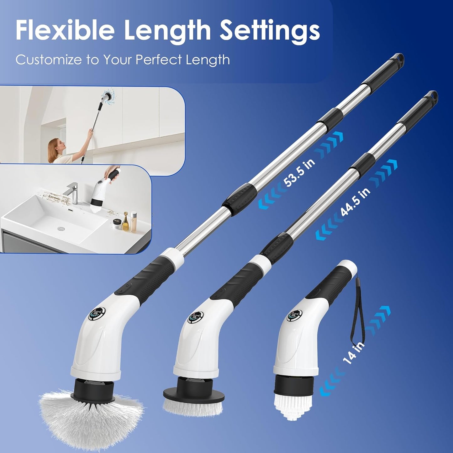 7-in-1 Cordless Electric Spin Scrubber