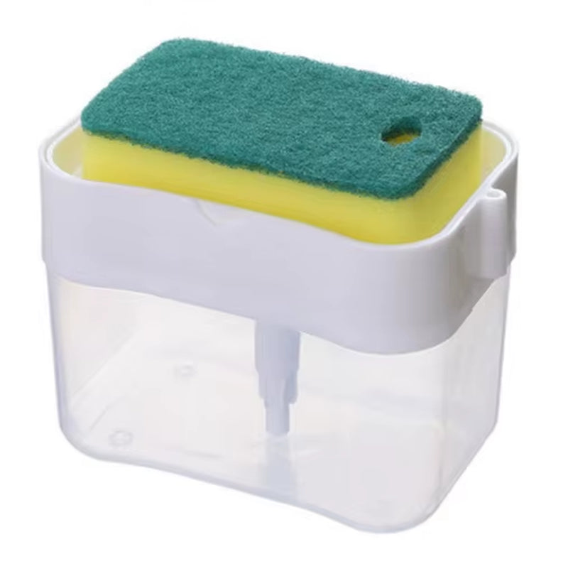 Press-Type Kitchen Soap Dispensing Dishwashing Brush