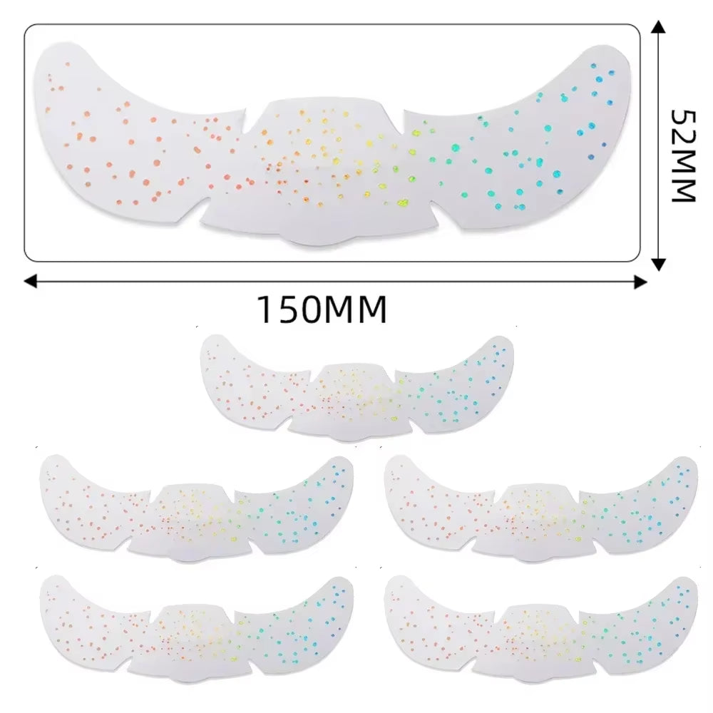 6Pcs Hot Stamping Freckles Makeup Patches Metallic Golden Silver Fake Freckles Temporary Tattoo Stickers