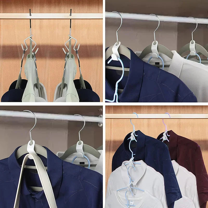 Space Saving Hanger Connector Hooks | Cascading Closet Extender