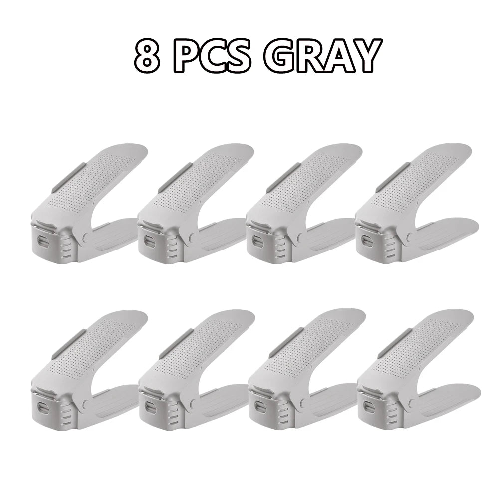 Adjustable Shoe Stacker Multi-Pack | Space Saving Double-Layer Organizer