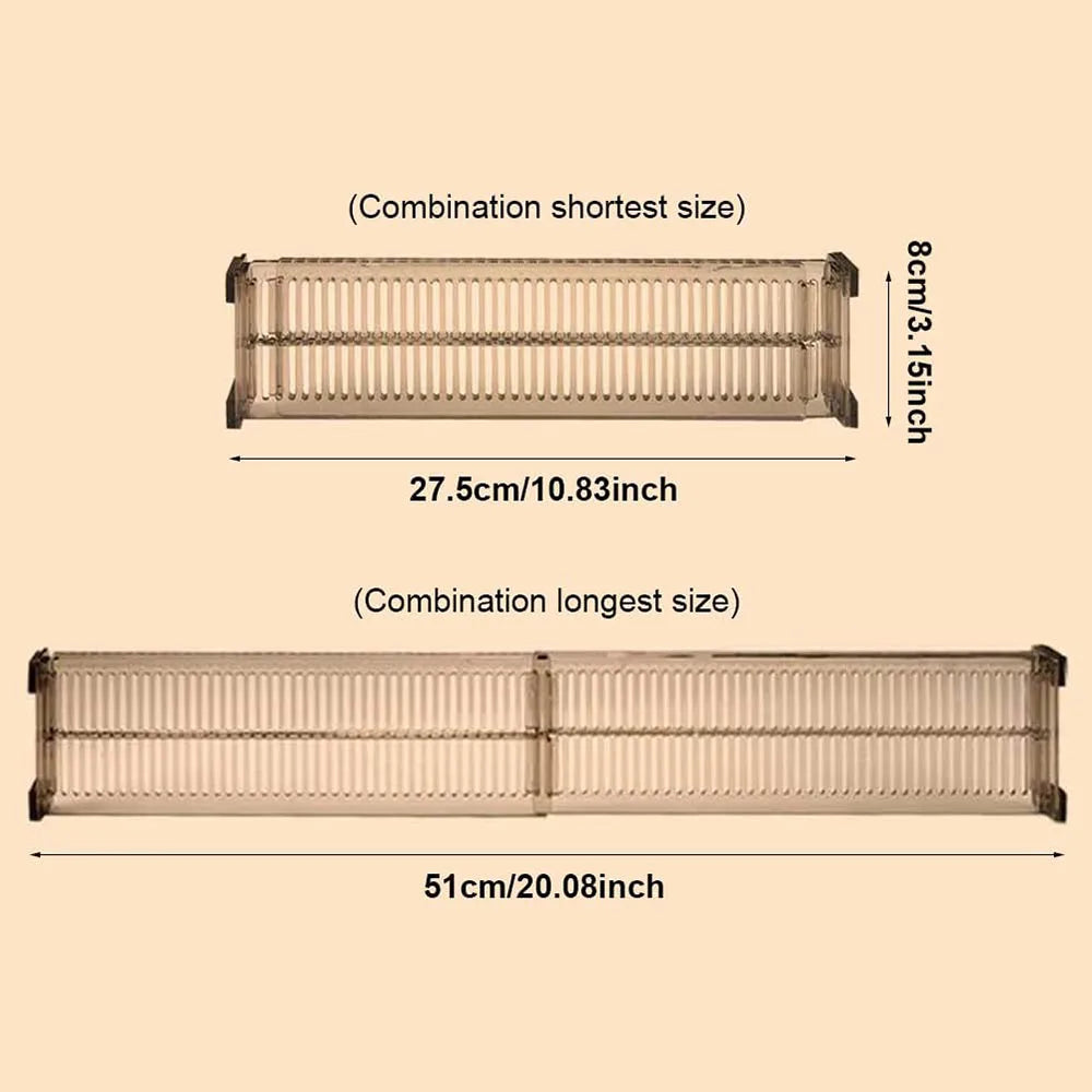 Expandable Drawer Dividers 10.8-20Inch Adjustable Drawer Divider Organizers for Drawer Separators Dresser Drawer Organizer