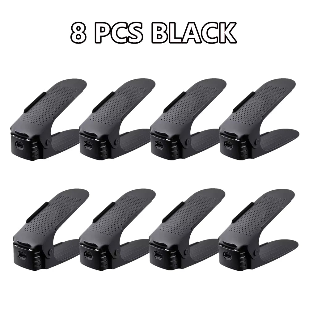 Adjustable Shoe Stacker Multi-Pack | Space Saving Double-Layer Organizer