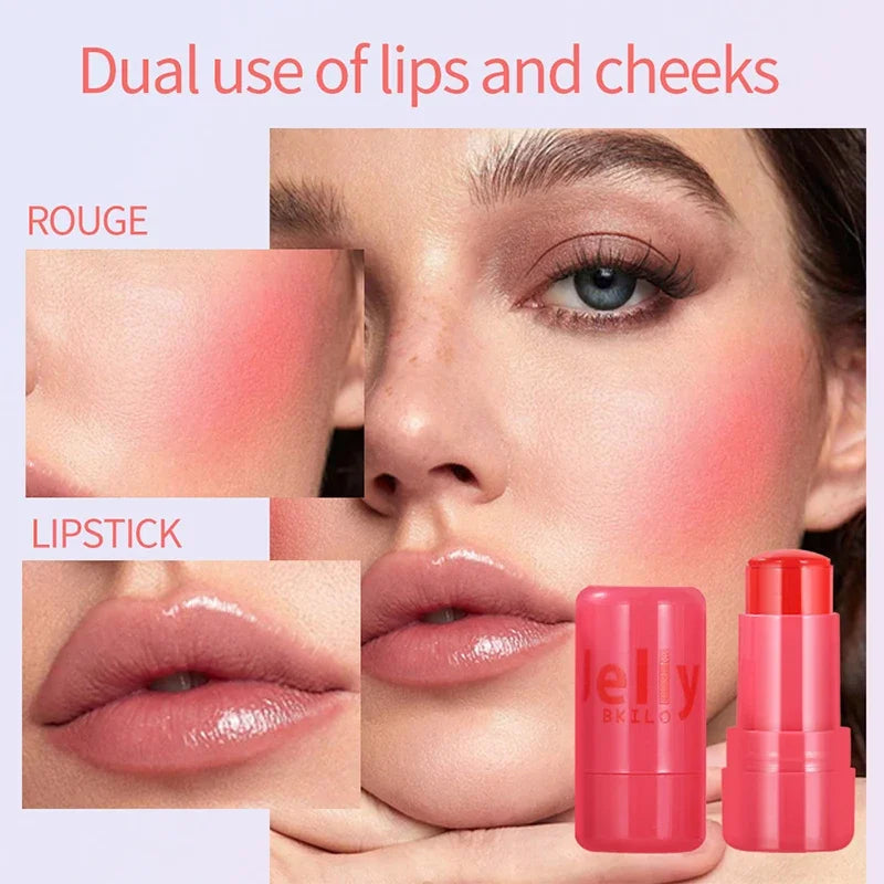 4Pcs Set Jelly Cheek Blush Tint 3-In-1 Transparent Moisturized Blusher Facial Contour