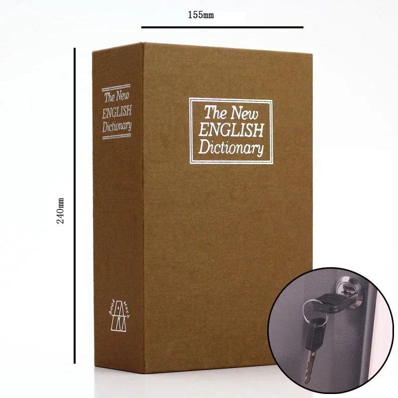 Dictionary Mini Book Safe Security Key Locker Money Hidden Secret Safe Box Cash Storage