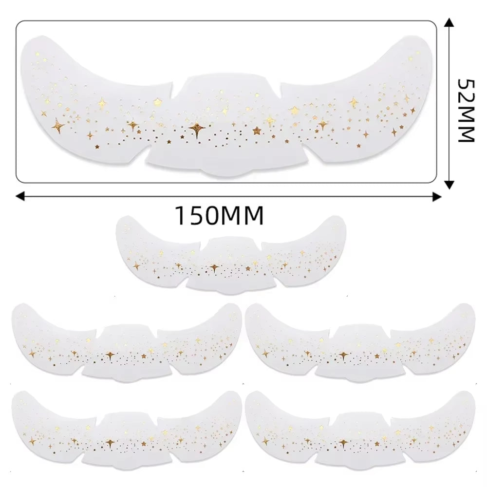 6Pcs Hot Stamping Freckles Makeup Patches Metallic Golden Silver Fake Freckles Temporary Tattoo Stickers