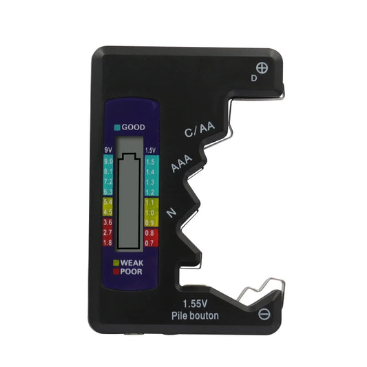 Digital Battery Tester Analyzer Testing Meter LCD Display AA AAA Button Cell Load Analyzer