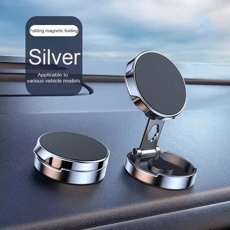 Strong Magnetic Phone Holder Foldable Design 360° Adjustable Vacuum Car Mount for Car Desk Bathroom Magnetic Bracke