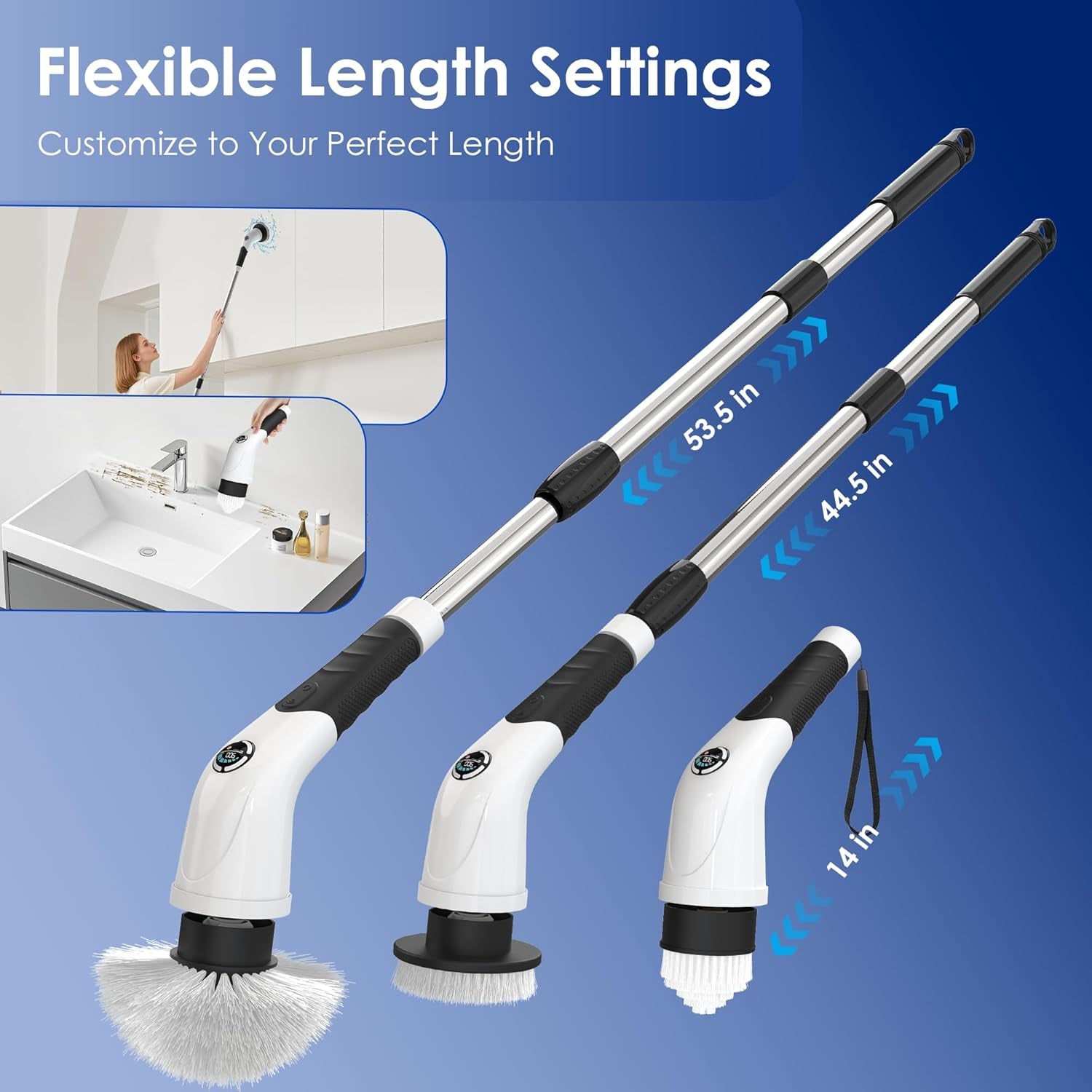 7-in-1 Cordless Electric Spin Scrubber