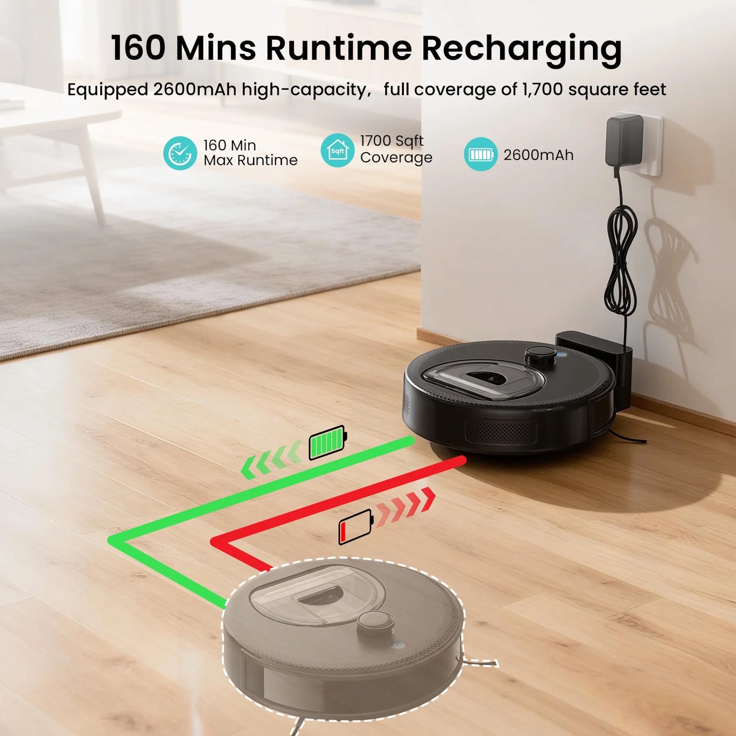 M330 Smart Robot Vacuum and Mop with LiDAR Navigation