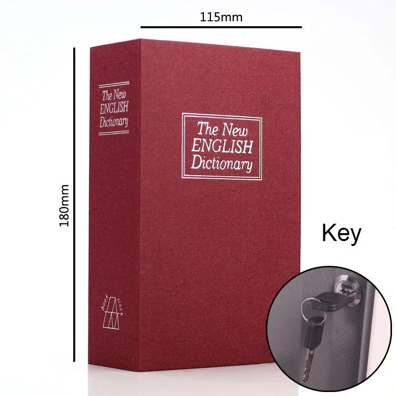 Dictionary Mini Book Safe Security Key Locker Money Hidden Secret Safe Box Cash Storage