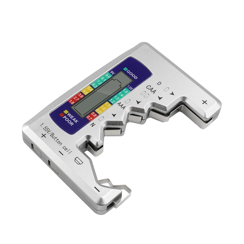 Digital Battery Tester Analyzer Testing Meter LCD Display AA AAA Button Cell Load Analyzer