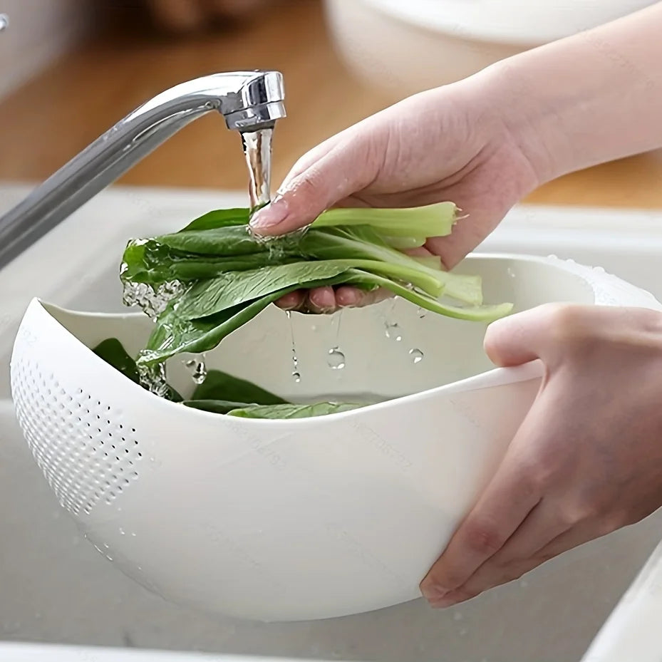 Kitchen Rice Filter & Fine Mesh Washing Bowl