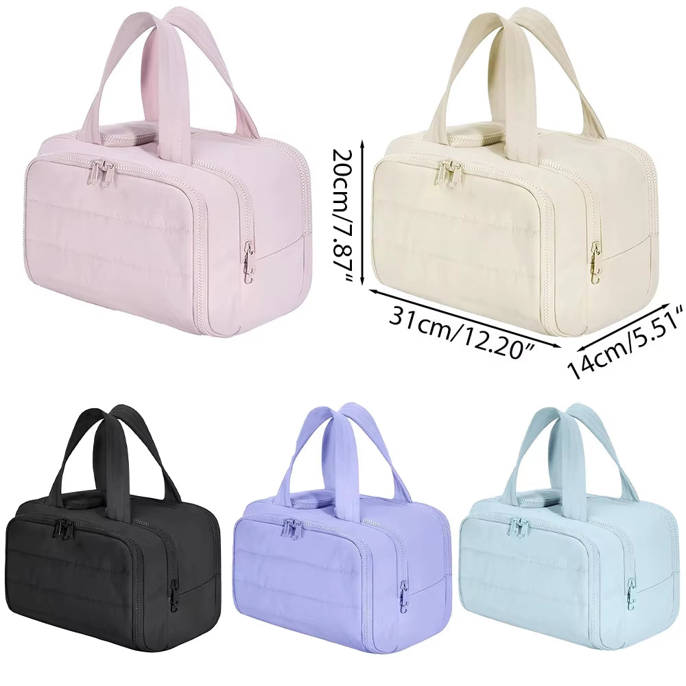 Large Capacity Cosmetic Bag Female Travel Wash Handbag Bathroom Partition Shower Makeup Pouch