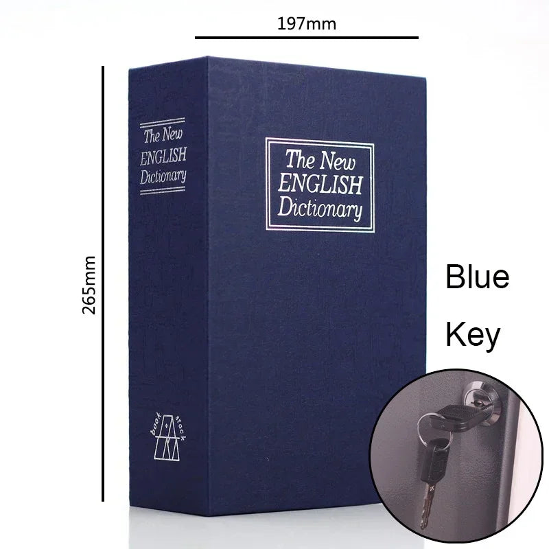 Dictionary Mini Book Safe Security Key Locker Money Hidden Secret Safe Box Cash Storage