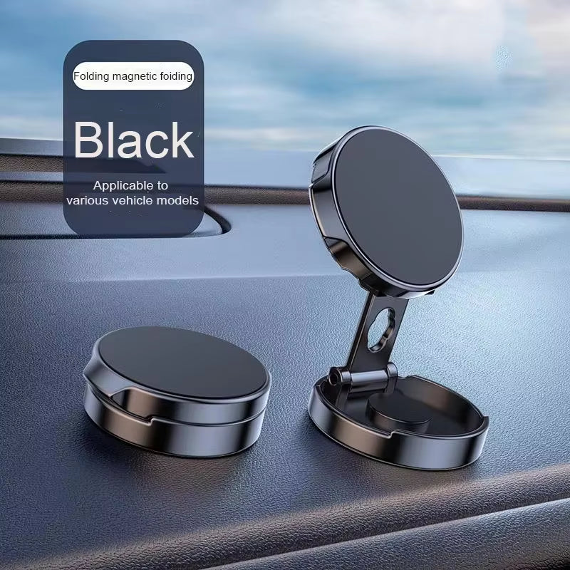 Strong Magnetic Phone Holder Foldable Design 360° Adjustable Vacuum Car Mount for Car Desk Bathroom Magnetic Bracke