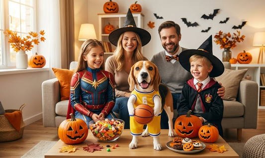 Dog Basketball Player Costume with Ball