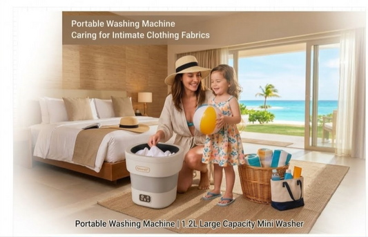 Portable Folding Washing Machine | 12L Large Capacity Mini Washer