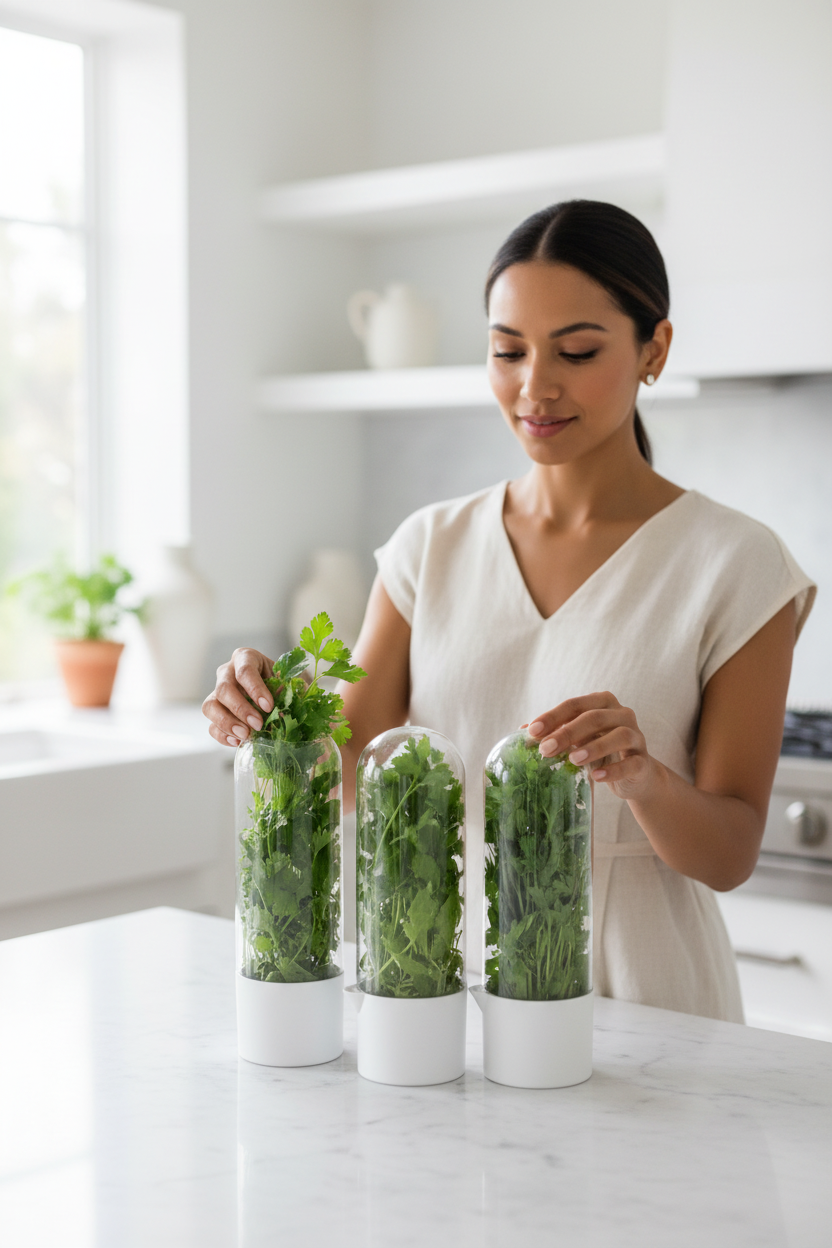 Premium Herb Saver & Fresh Keeper (3-Pack)