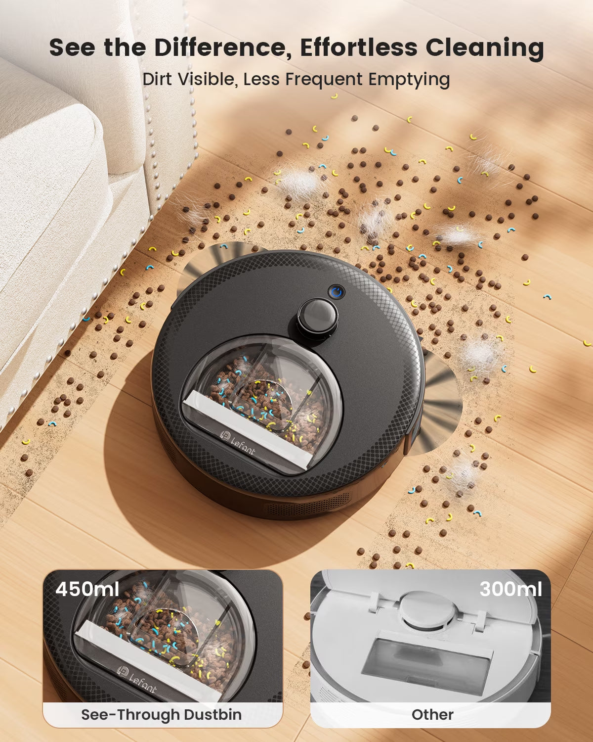 M330 Smart Robot Vacuum and Mop with LiDAR Navigation