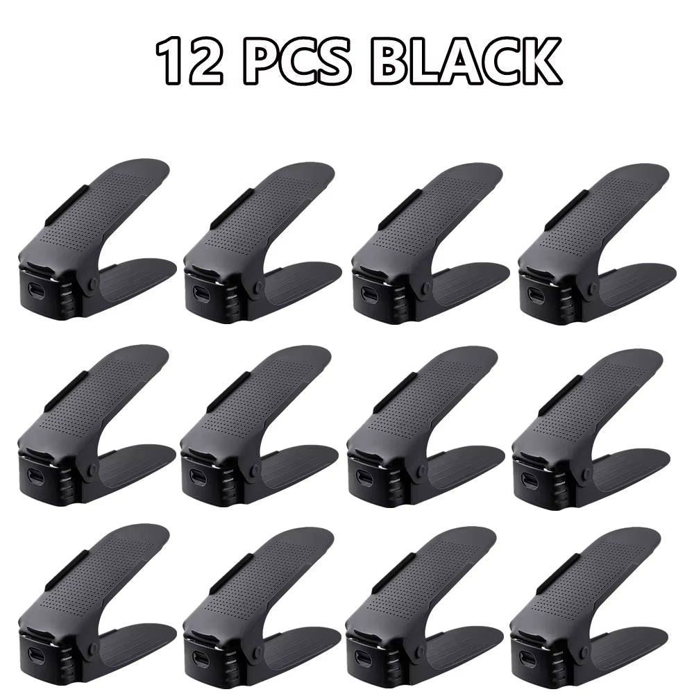 Adjustable Shoe Stacker Multi-Pack | Space Saving Double-Layer Organizer