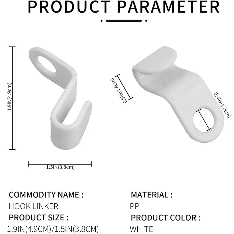 Space Saving Hanger Connector Hooks | Cascading Closet Extender