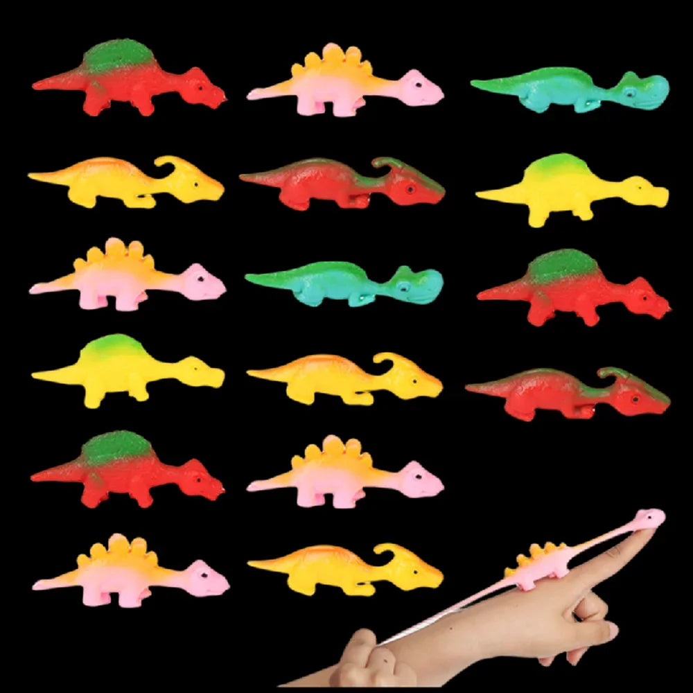 5-20Pcs Colorful Finger Catapult Dinosaur Games Birthday Shower Party Favor Giveaway