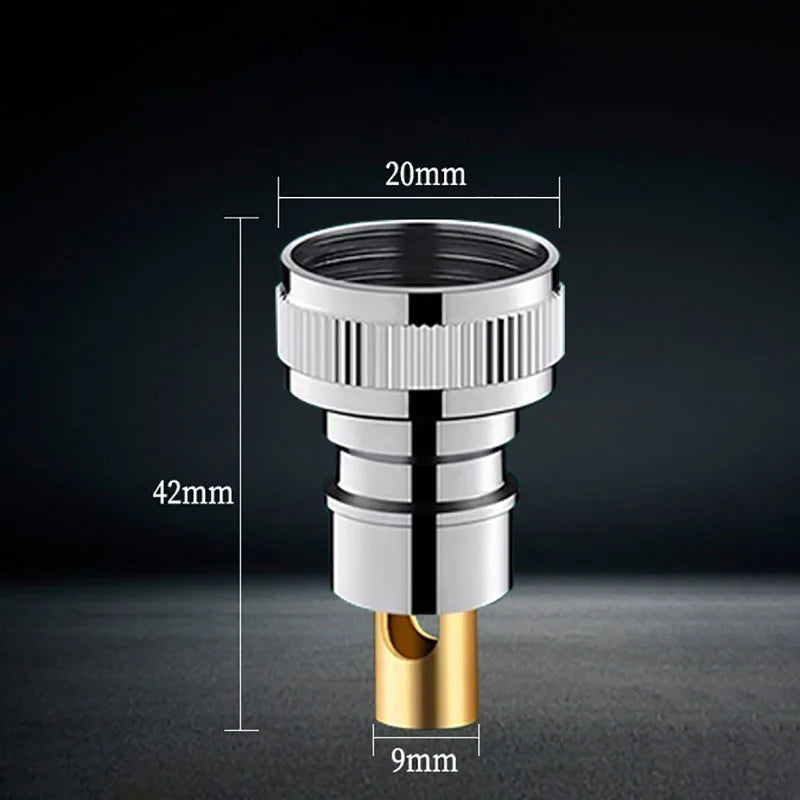 Dual-Outlet Zinc Alloy Angle Valve | Wall-Mount 1-in-2-Out Water Tap
