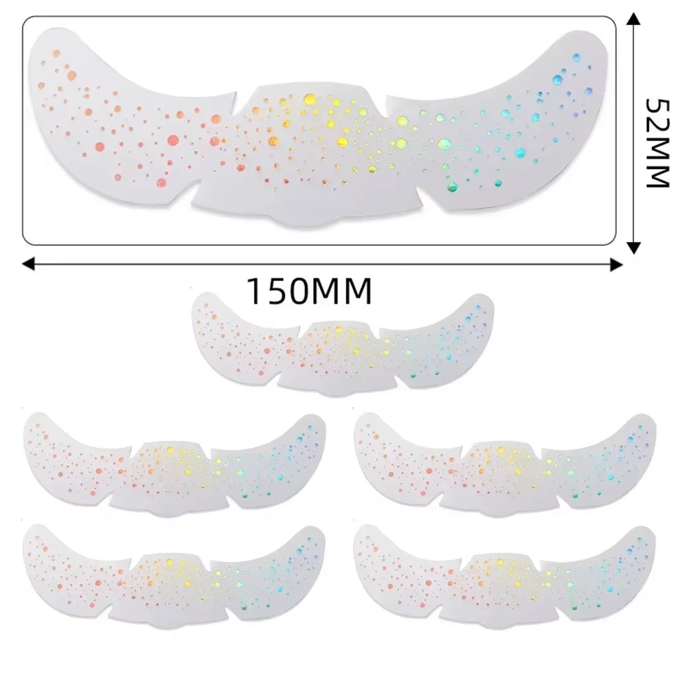 6Pcs Hot Stamping Freckles Makeup Patches Metallic Golden Silver Fake Freckles Temporary Tattoo Stickers