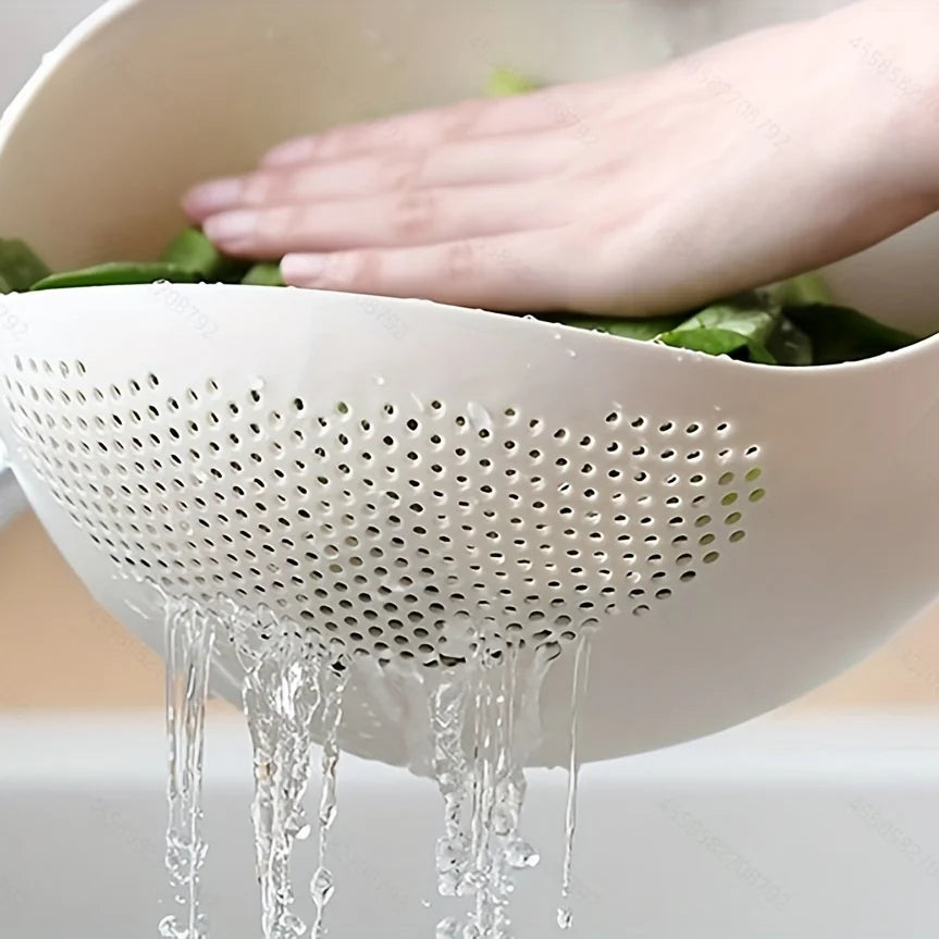 Kitchen Rice Filter & Fine Mesh Washing Bowl