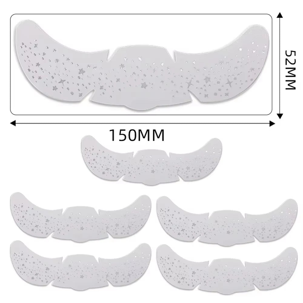 6Pcs Hot Stamping Freckles Makeup Patches Metallic Golden Silver Fake Freckles Temporary Tattoo Stickers