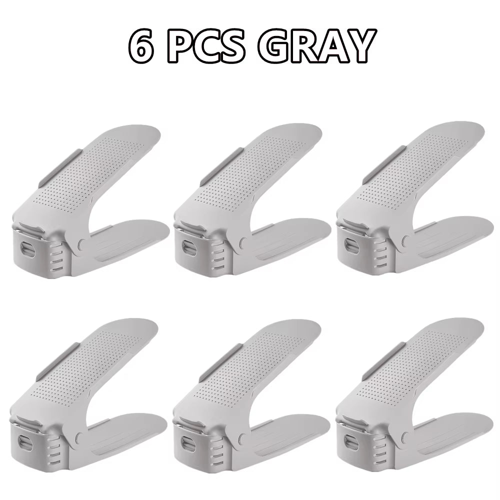Adjustable Shoe Stacker Multi-Pack | Space Saving Double-Layer Organizer