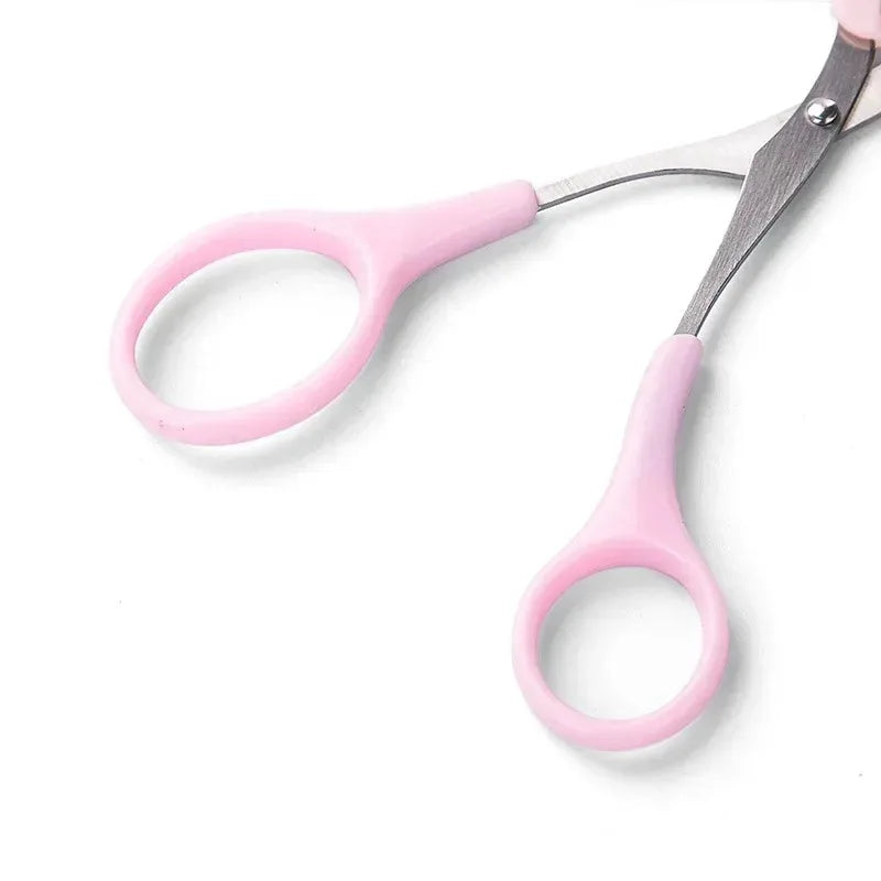 Eyebrow Trimmer Makeup Tools Stainless Steel Eyebrow Scissors with Comb Hair Removal