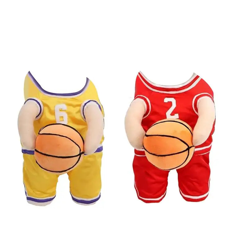 Dog Basketball Player Costume with Ball