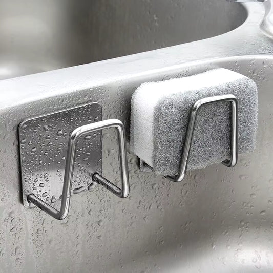 Stainless Steel In-Sink Sponge Holder – Self-Adhesive