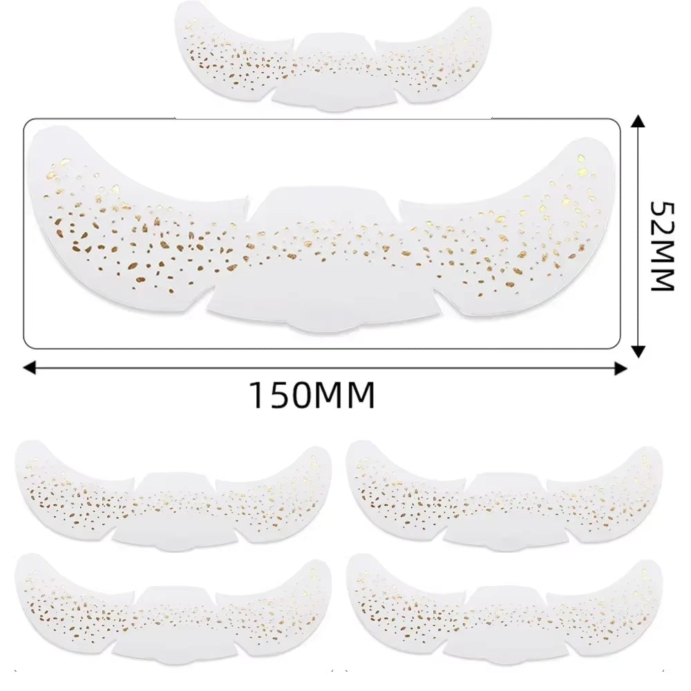 6Pcs Hot Stamping Freckles Makeup Patches Metallic Golden Silver Fake Freckles Temporary Tattoo Stickers