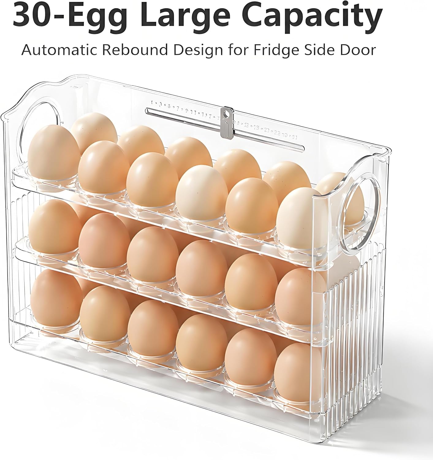 30-Egg Stackable Refrigerator Storage Container