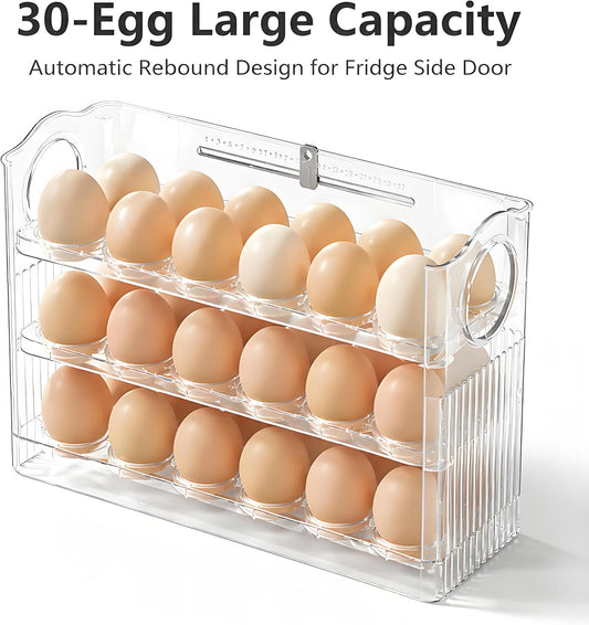30-Egg Stackable Refrigerator Storage Container