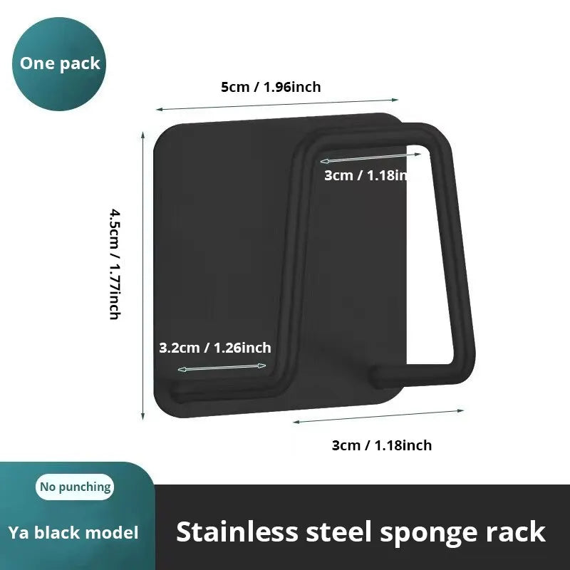 Stainless Steel In-Sink Sponge Holder – Self-Adhesive