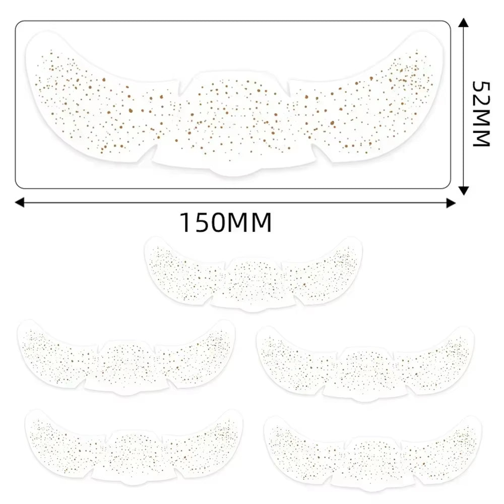 6Pcs Hot Stamping Freckles Makeup Patches Metallic Golden Silver Fake Freckles Temporary Tattoo Stickers