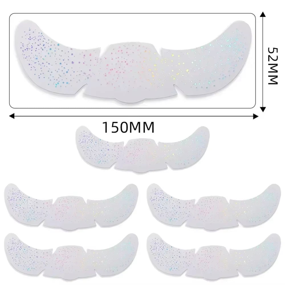 6Pcs Hot Stamping Freckles Makeup Patches Metallic Golden Silver Fake Freckles Temporary Tattoo Stickers