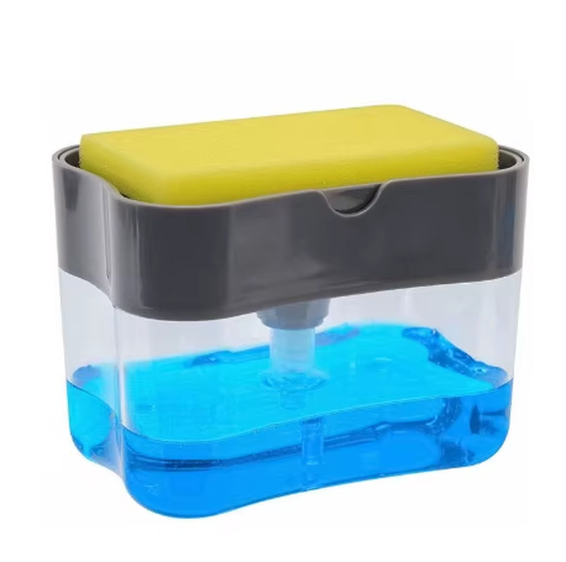 Press-Type Kitchen Soap Dispensing Dishwashing Brush