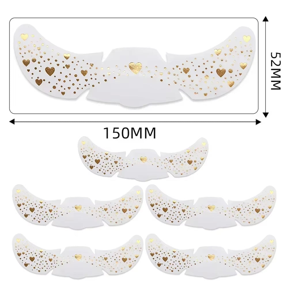 6Pcs Hot Stamping Freckles Makeup Patches Metallic Golden Silver Fake Freckles Temporary Tattoo Stickers