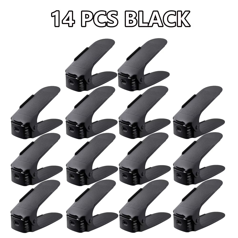 Adjustable Shoe Stacker Multi-Pack | Space Saving Double-Layer Organizer