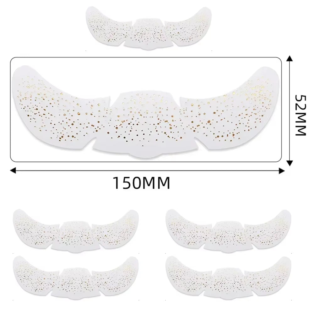 6Pcs Hot Stamping Freckles Makeup Patches Metallic Golden Silver Fake Freckles Temporary Tattoo Stickers