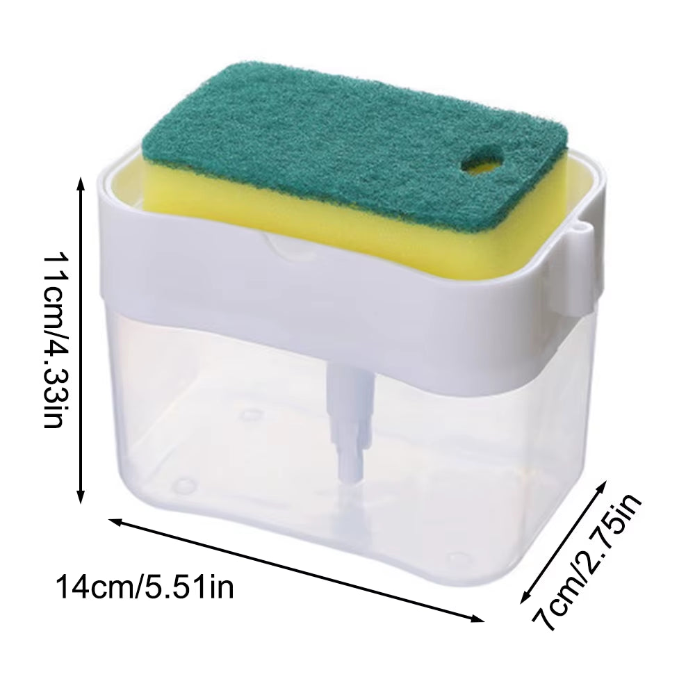 Press-Type Kitchen Soap Dispensing Dishwashing Brush