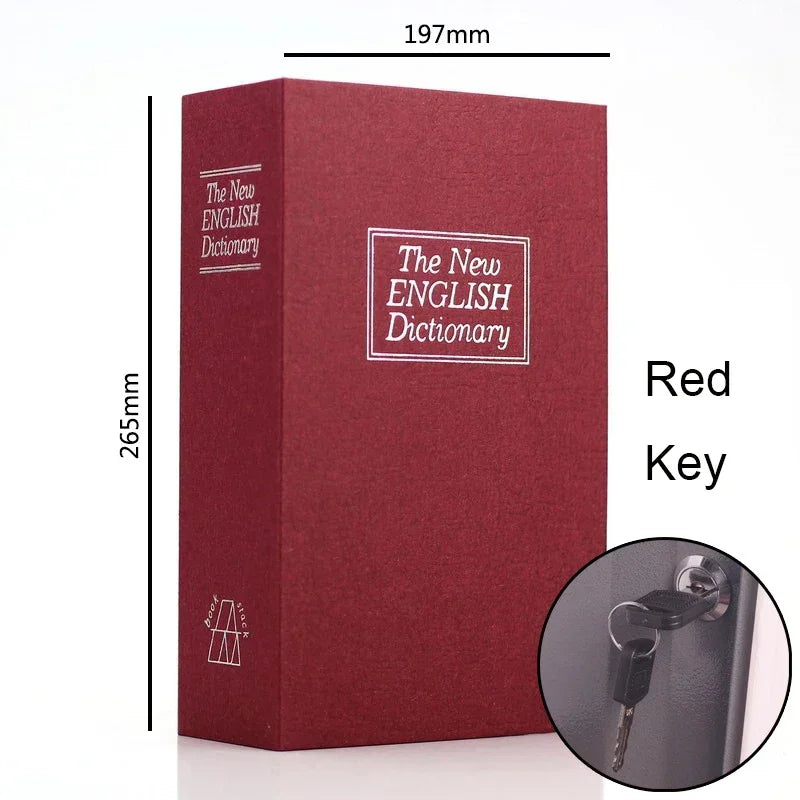 Dictionary Mini Book Safe Security Key Locker Money Hidden Secret Safe Box Cash Storage