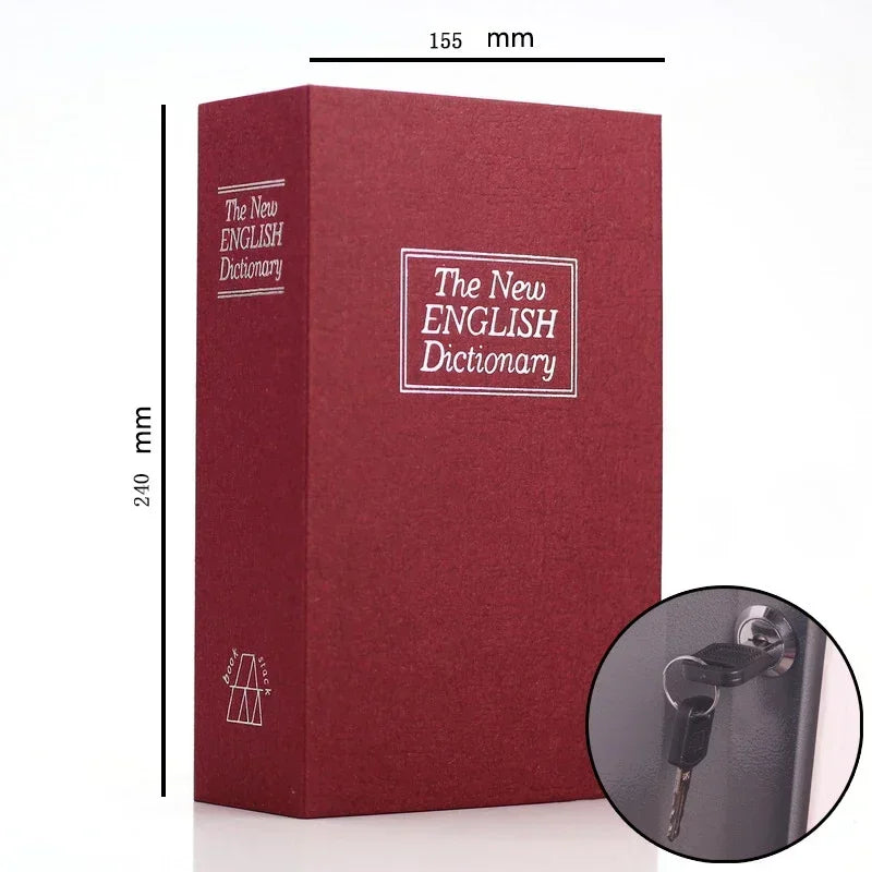 Dictionary Mini Book Safe Security Key Locker Money Hidden Secret Safe Box Cash Storage