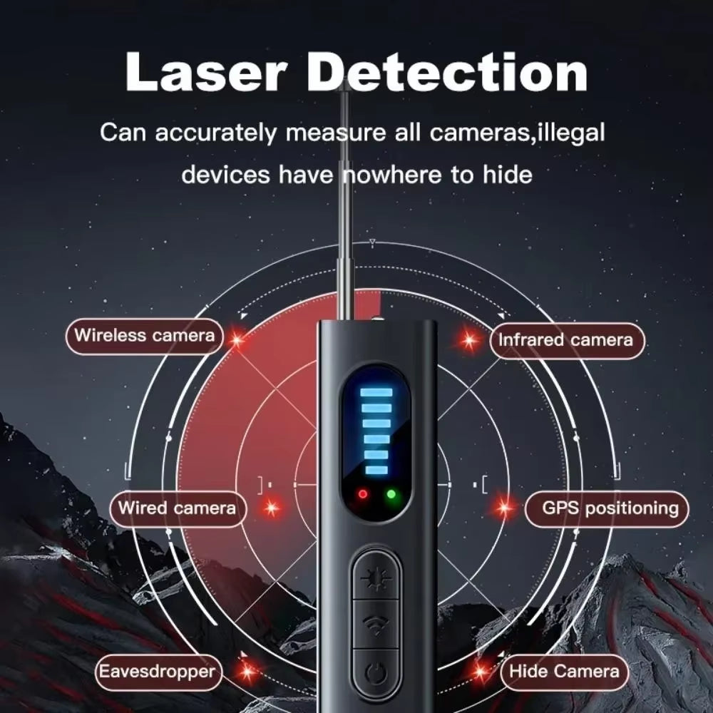 STONEGO Hidden Camera Detector Anti-Spy RF Signal Scanner for GPS Tracker Bugs Wireless Security