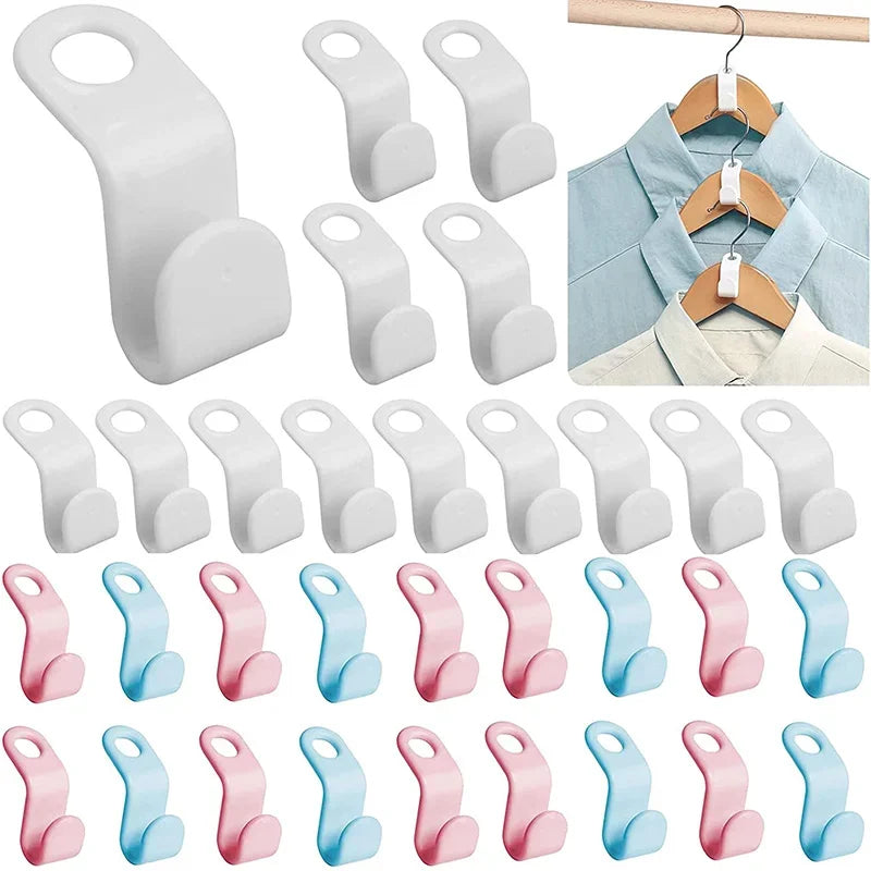 Space Saving Hanger Connector Hooks | Cascading Closet Extender